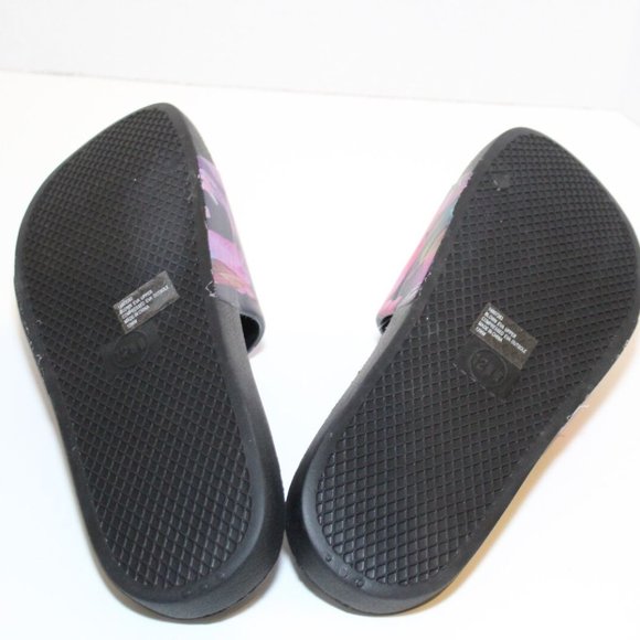 NWT Torrid Pool Slide On Floral Sandals Slides Black Plus Size 12 WW H12242 - Picture 7 of 10